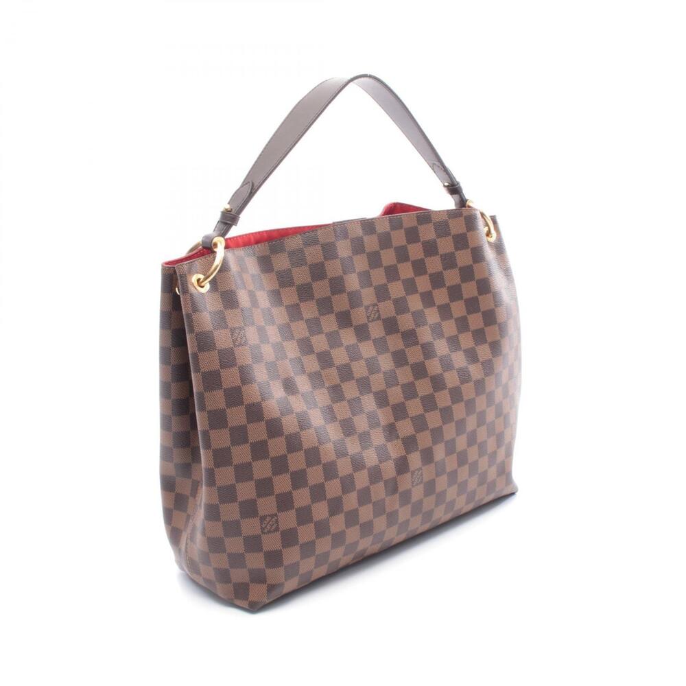 Louis Vuitton Graceful Canvas Damier Leather Bag Shoulder Brown - Picture 2 of 7